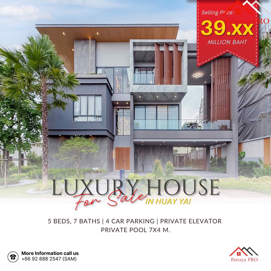 Ultimate Luxury Villas.Starting from 39.xx Million THB