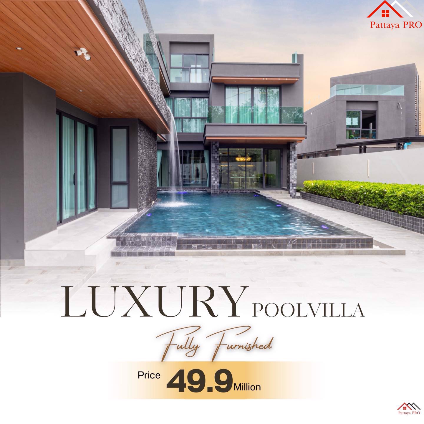 Luxury Home with Private Pool & Elevator. Prime Location near Pattaya City & the New Motorway