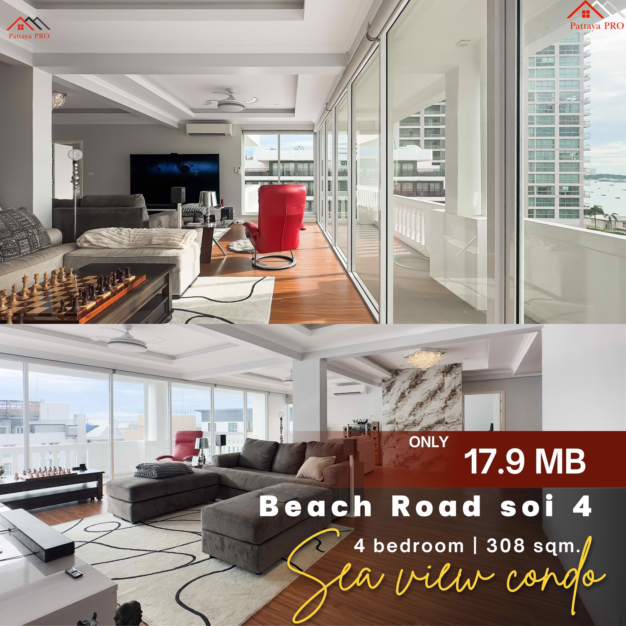 Rare Opportunity! 300 square meters condo on Beach Road Soi 4, Pattaya!