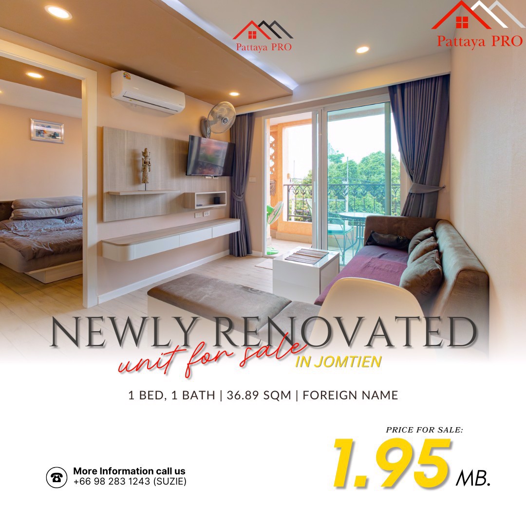 Hot Sale‼️Price negotiable‼️ 🏖️ Seven Seas Condo – Resort Living in the Heart of Jomtien!