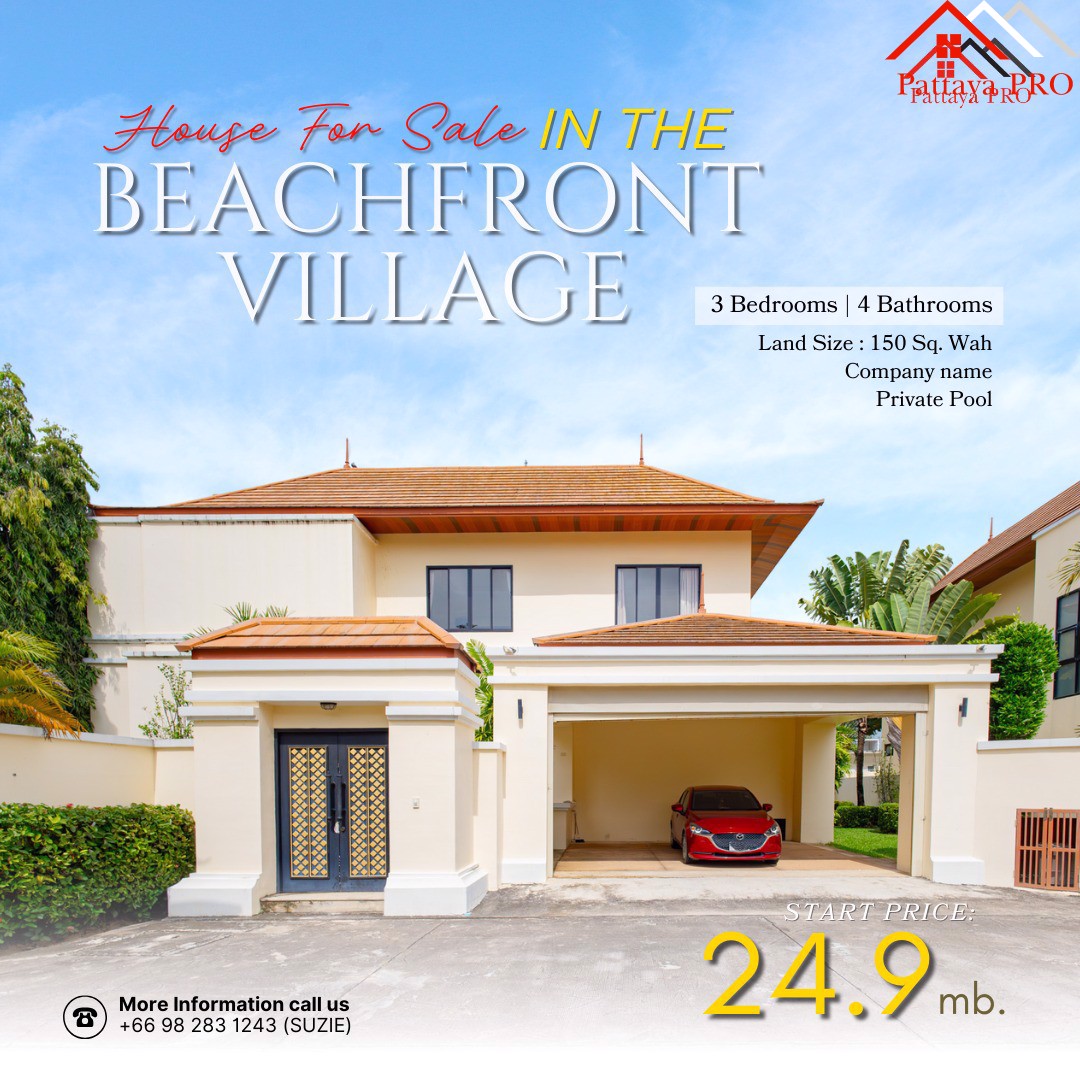 Your Dream Home in Beachfront Village – Bangsaray Beach