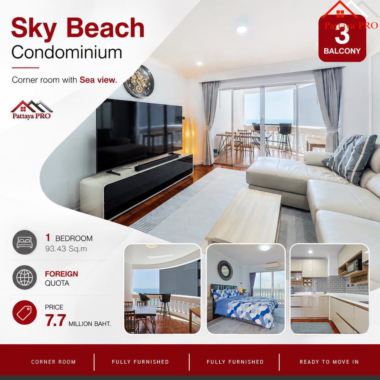 🌊 Sky Beach Condominium – Wongamat Beach, Pattaya
