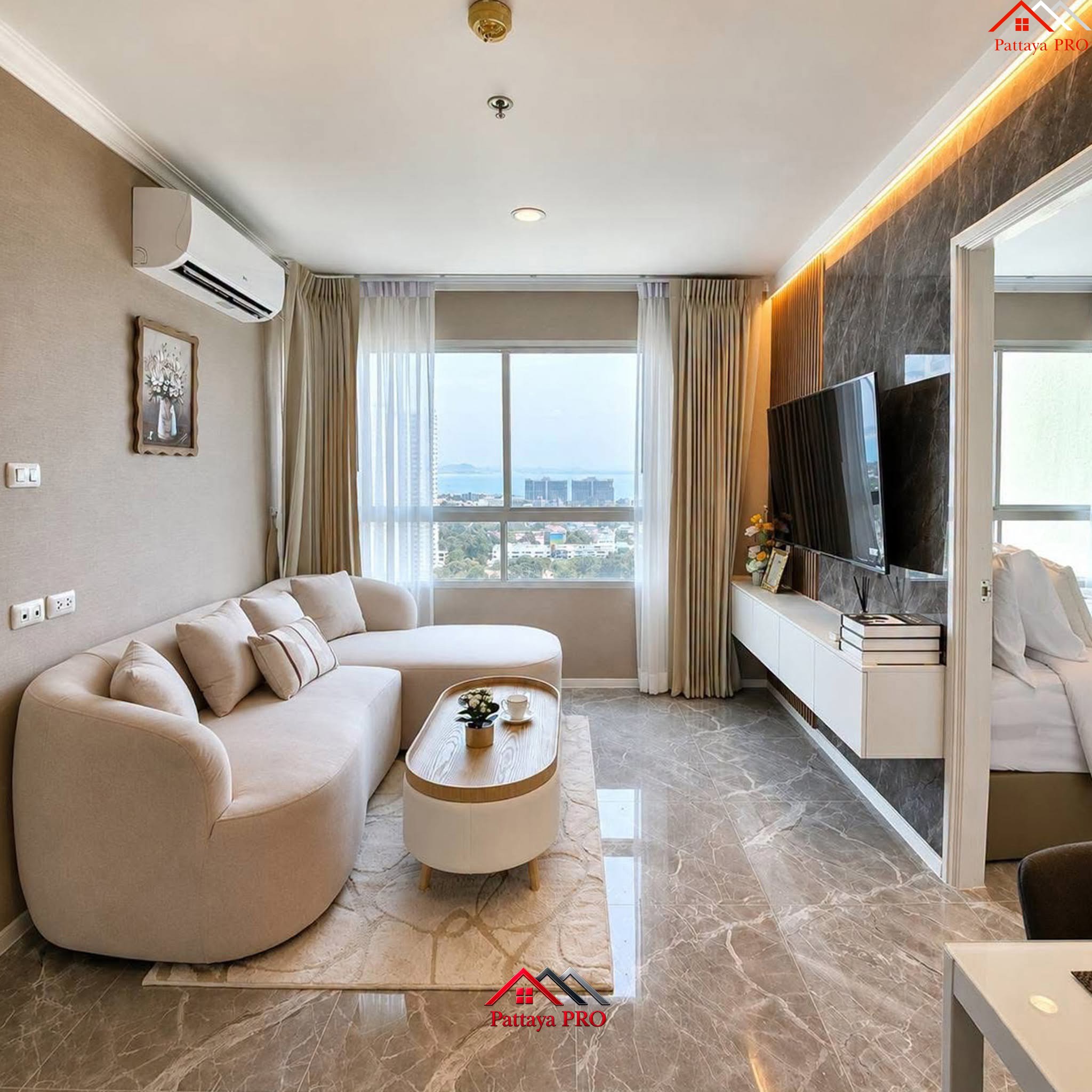💥 **LUMPINI VILLE WONGAMAT–NAKLUA** 💥 ✨ **High Floor | Corner Unit | Sea View | Newly Renovated**