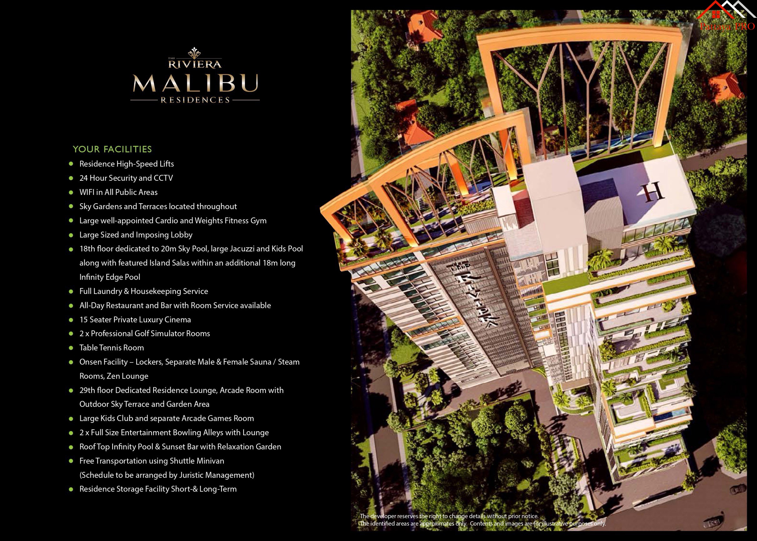 คอนโด in The Riviera Malibu  พระตำหนัก C001520