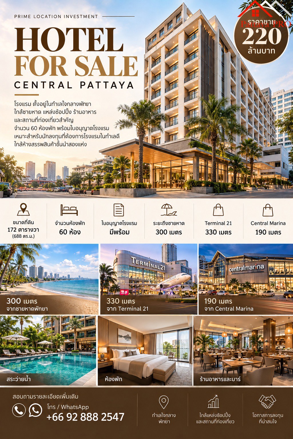 HOTEL FOR SALE CENTRAL PATTAYA