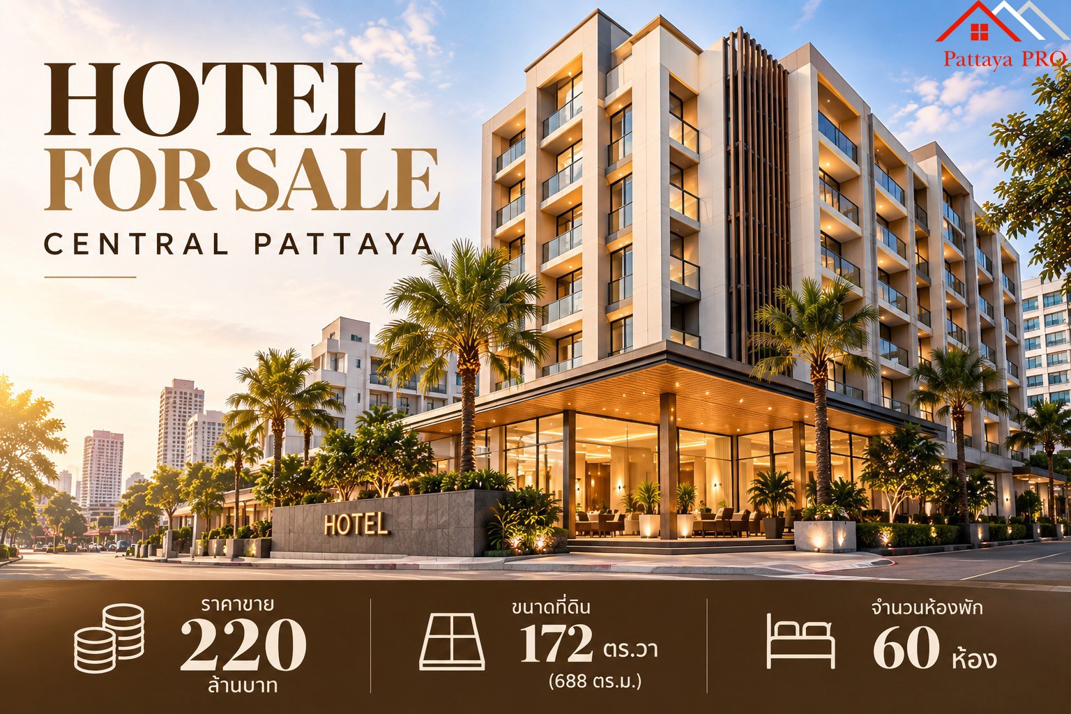HOTEL FOR SALE CENTRAL PATTAYA